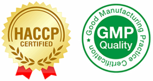 HACCP Certified, GMP Quality